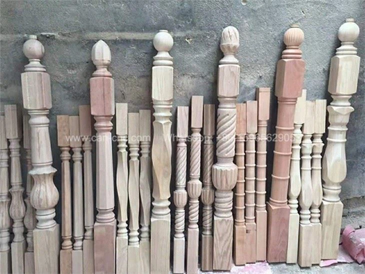 practical woodturning projects for handrail and staircase (4)