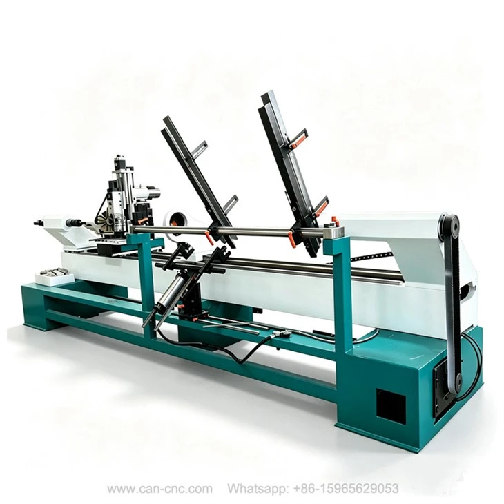4 axis cnc wooden turning lathe carving machine (2)